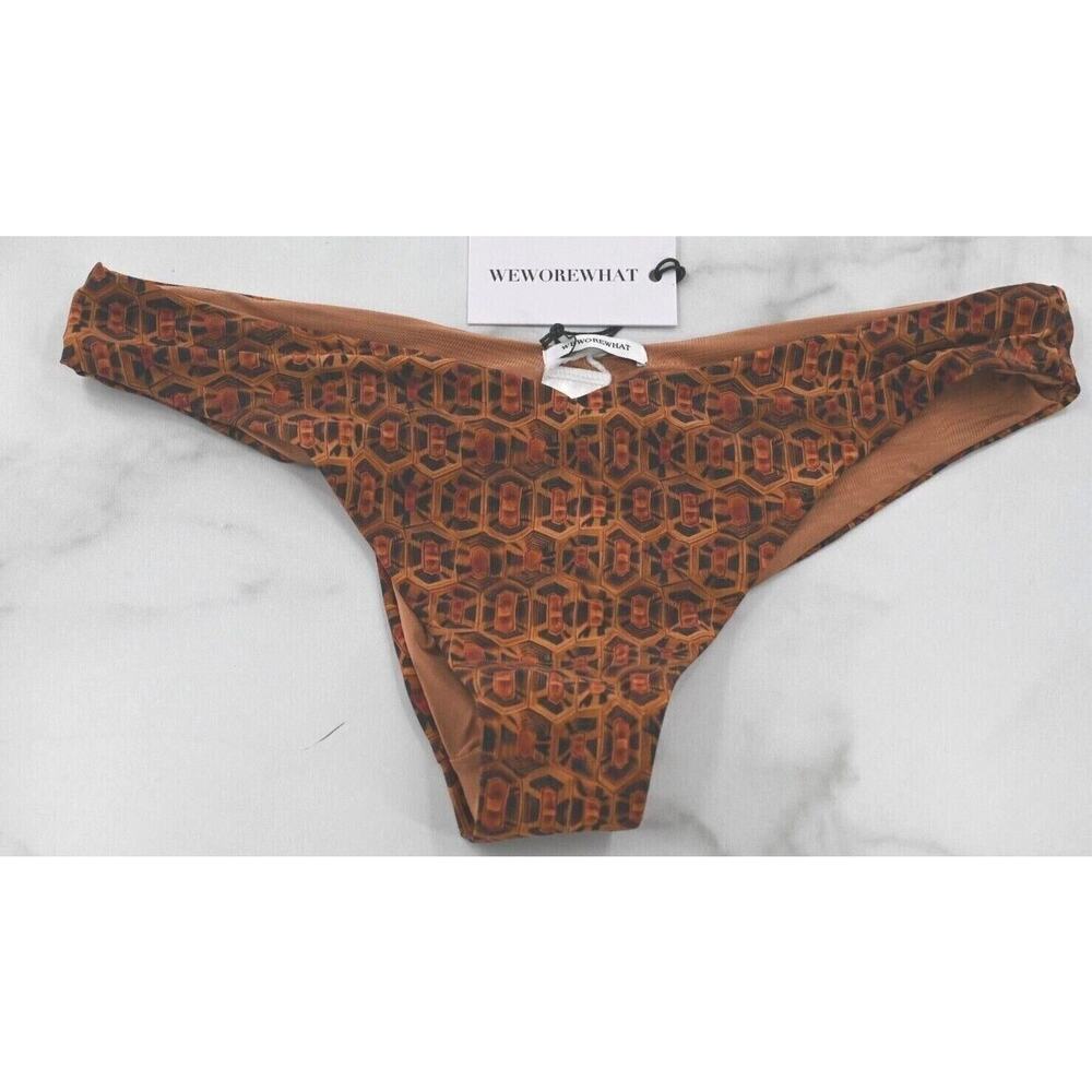 WeWoreWhat Turtle Shell Delilah Bikini‎ Bottom Separate  L XL